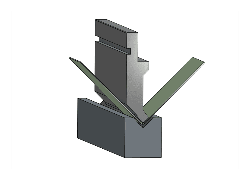 Punch engaged with bent result