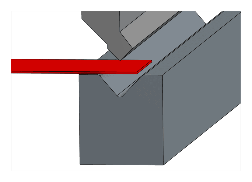 Insufficient flange length before bending